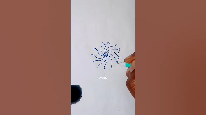 very simple rangoli for beginners #rangoli #muggulu #indianart #shortsfeed #trending #karthigai#art