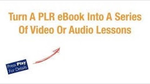 14-Animation course- Turning Existing PLR Video Into Audio For Animated Video