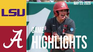 Alabama Softball Defeats LSU 4-1 | Super Regional Highlights | 5/23/26