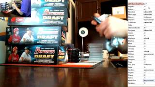 2016 Bowman Draft Baseball Jumbo Full Case Snake Draft #1 recap at end