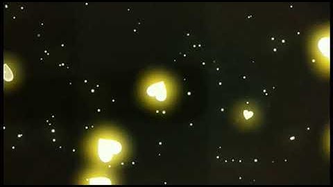yellow heart particles black screen template for kinemaster