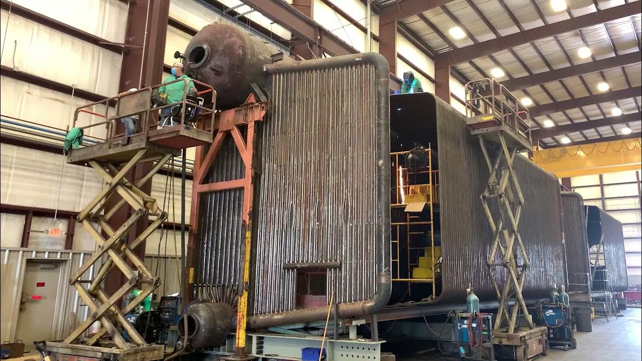 How are Industrial Watertube Boilers Made | Cleaver-Brooks - YouTube