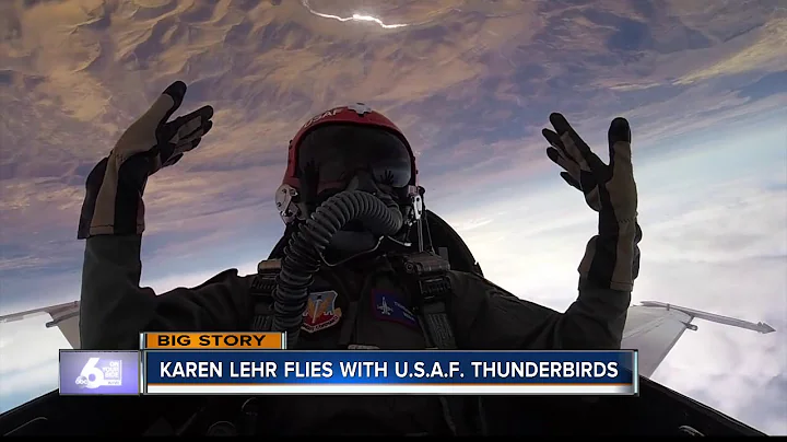 Karen Lehr flies with Air Force Thunderbird pilot ...
