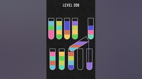 Water Sort Puzzle Level 208 Walkthrough Solution Android/iOS 💦
