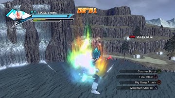 Dragon ball xenoverse PS4 - SSGSS Goku Vs SSGSS Vegeta