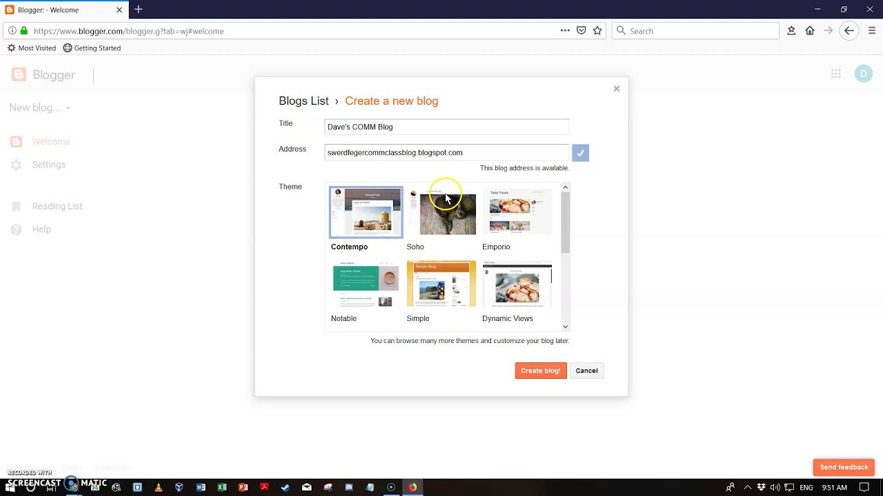 Getting Started with Blogger - YouTube