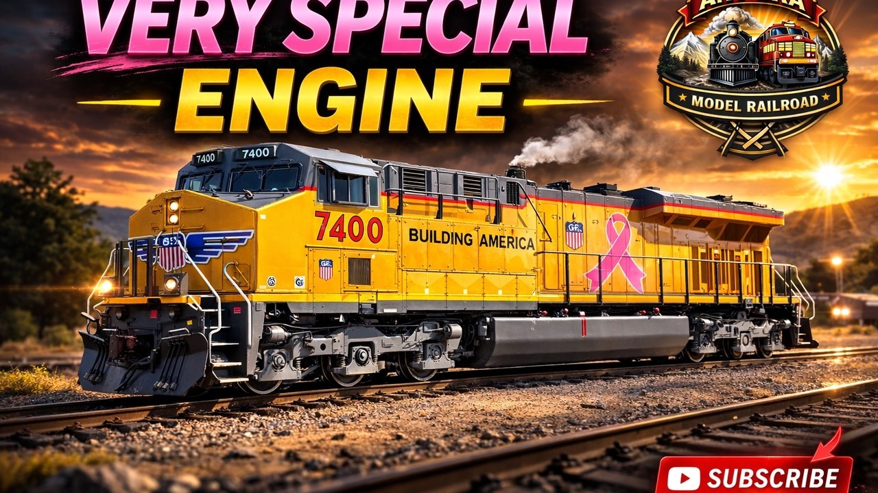 I Bought This Pink Ribbon Locomotive for a Personal Reason | BLI ES44AC UP 7400 Unboxing & Run