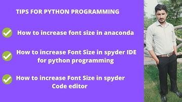 how to increase font size in spyder: How to change font size in anaconda python editor