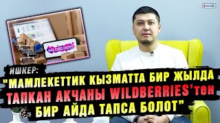 "Мамлекеттик кызматта бир жылда тапкан акчаны Wildberries’тен бир айда тапса болот”