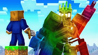 Defeating The ELEMENTAL TITAN In Minecraft Skyblock