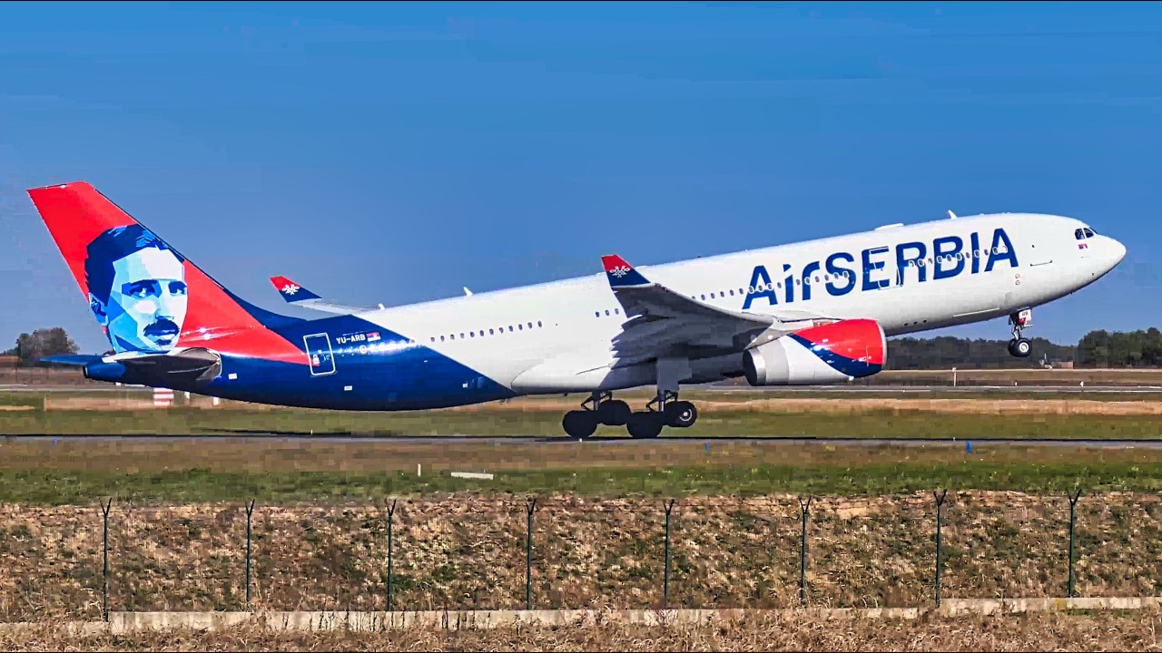 EXTREME WIND PLANESPOTTING AT BELGRADE AIRPORT | Airbus A330, Embraer E290, ATR 72 + MORE