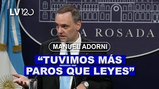 MANUEL ADORNI: "EL KIRCHNERISMO NOS HA SALIDO MUY CARO A TODOS"