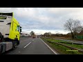 Driving on A38 East on a Overcast Day in 4K