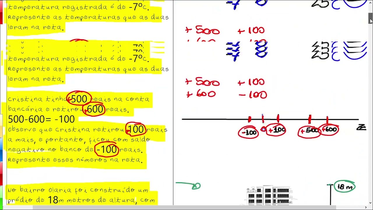 006 00 Números Inteiros  módulos  expressões algébricas adição e propriedades subtração