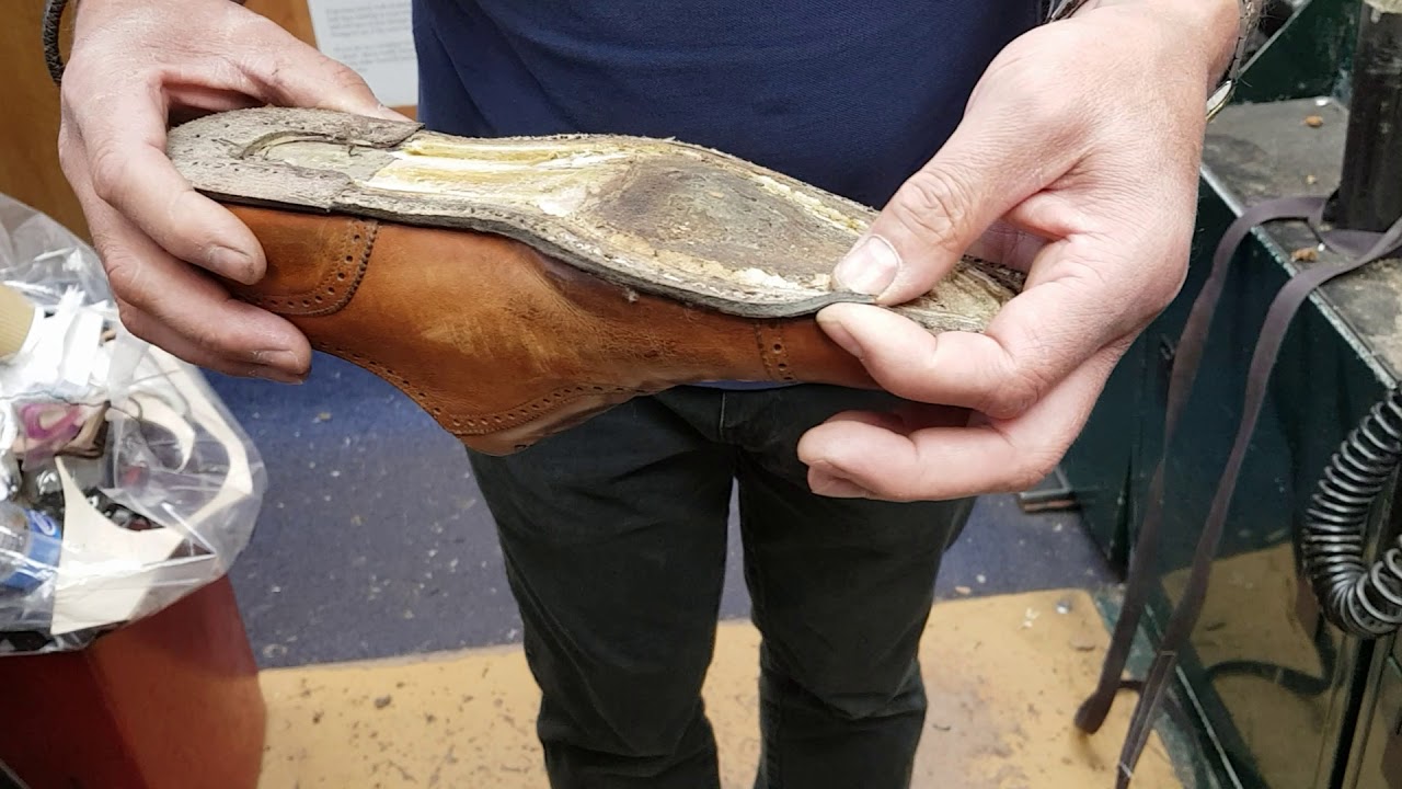 Crockett & Jones Shoe Repair Video to our Customer 1 of 2 YouTube