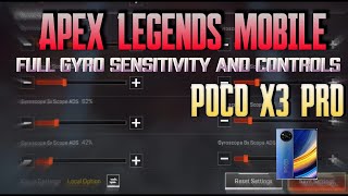 Apex Legends mobile sensitivity and control for poco x3 pro⚡🇮🇳 screenshot 5