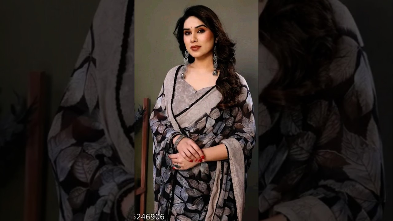 Beautiful and trendy synthetic saree design collection