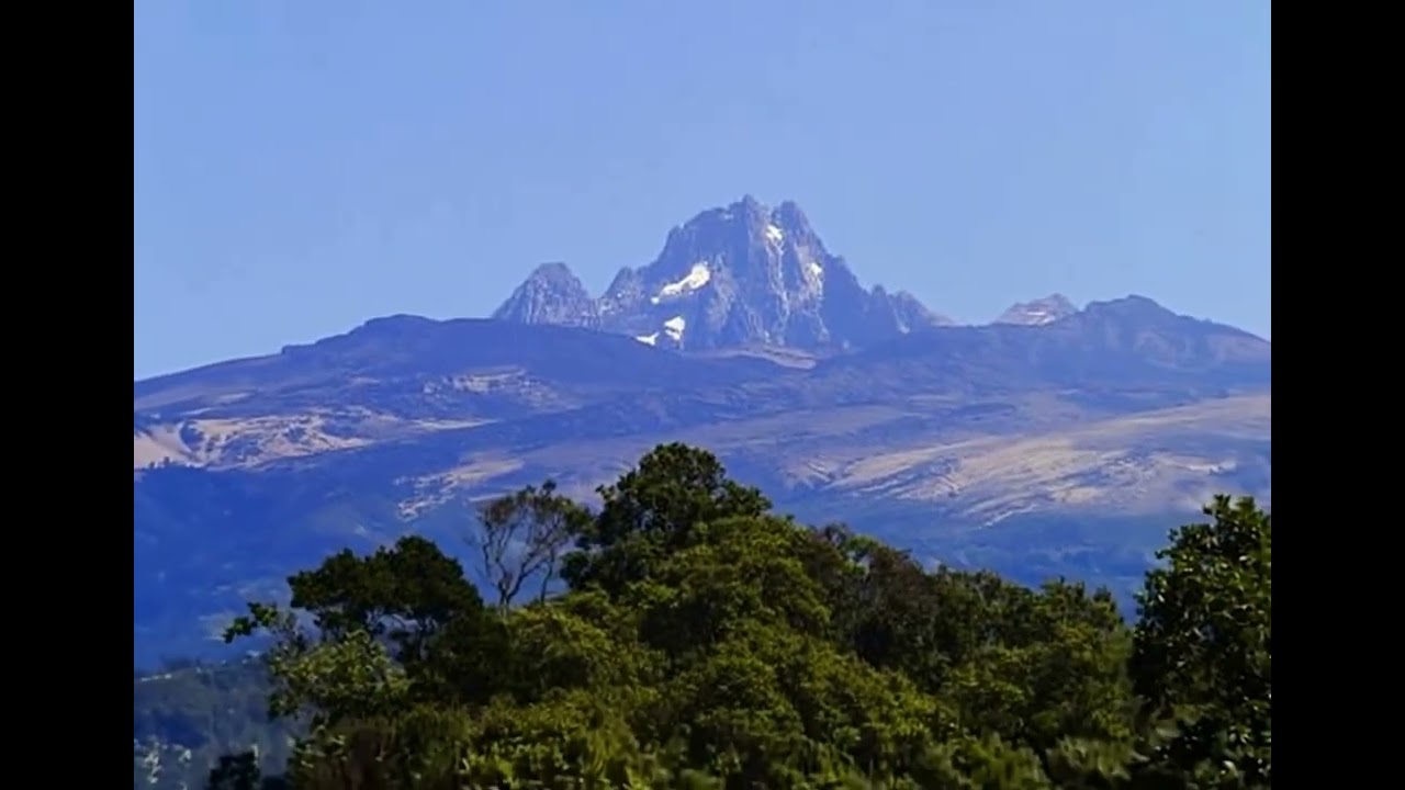 Mt. Kenya aerial view ⛰️🚡