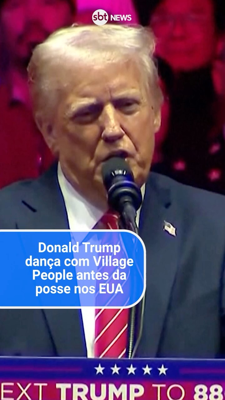 Donald Trump dança com Village People antes da posse nos EUA