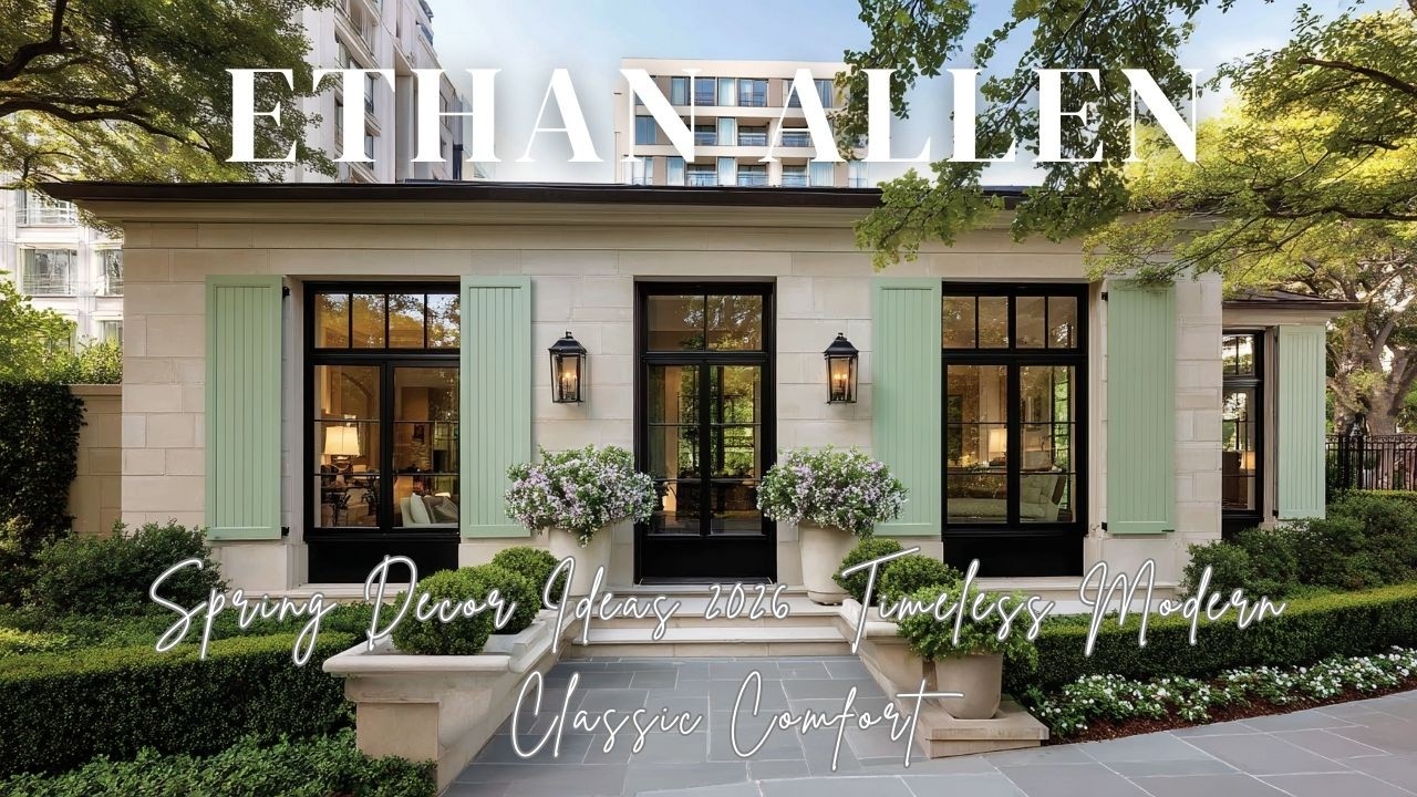 Ethan Allen Spring Decor Ideas 2026  Timeless Modern Classic Comfort