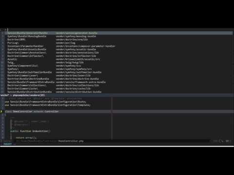 phpcomplete-extended Unite sources demo