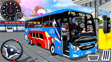 Real Hill Bus Driving Simulator - Offroad Bus Drive 3D 2025 - Android GamePlay