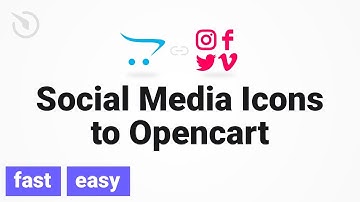 How to add Social Media Icons to Opencart in 2 minutes