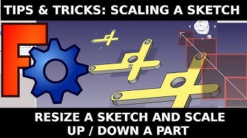 FreeCAD: Scaling Sketches Up / Down by Factors. Increase / decrease size of sketch.