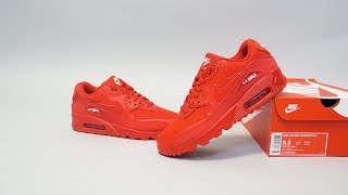 Nike Air Max 90 Essential University Red AJ1285-602 - YouTube
