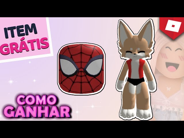 como ter a MÁSCARA do HOMEM ARANHA no ROBLOX! 😱 