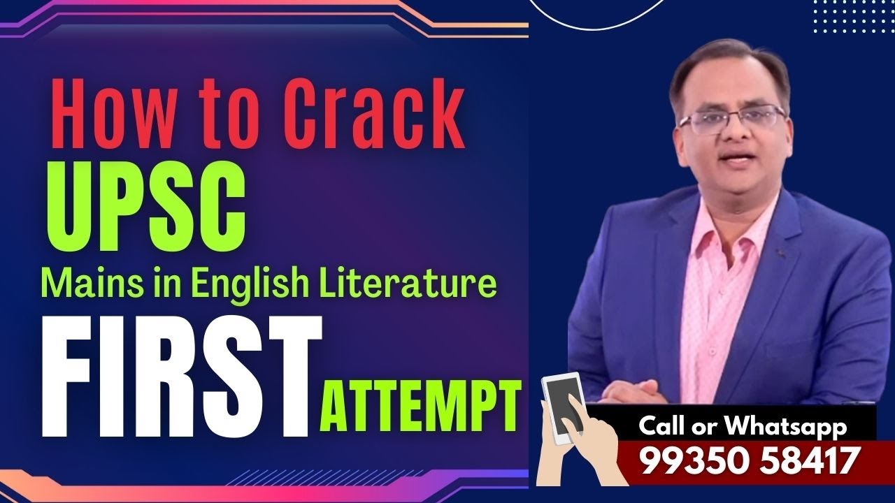 How to Crack UPSC Main in English Literature FIRST Attempt IAS/PCS/BPSC ...