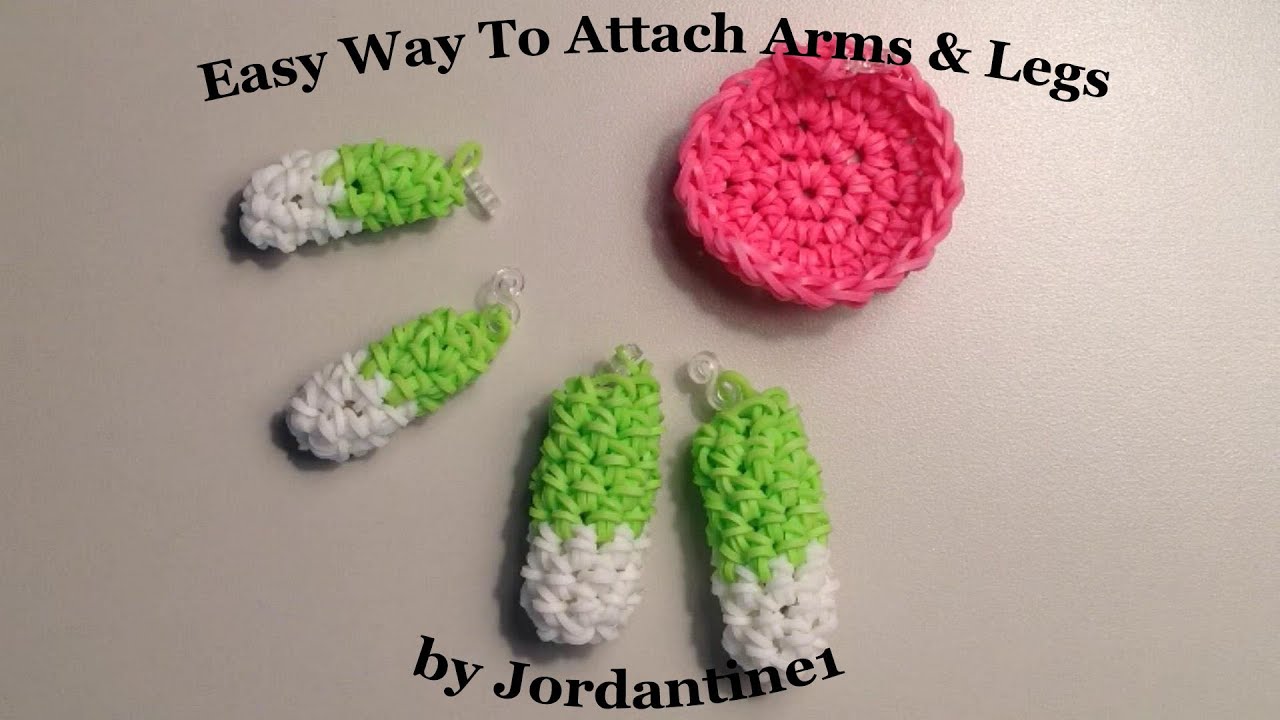 New Easy Way To Attach Arms & Legs To Loomigurumi / Amigurumi Creations