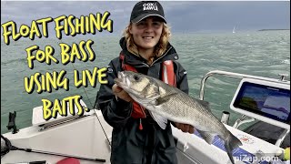 UK Bass fishing with floats  live Mackerel  Includes how to guide to float fishing setup #fishing