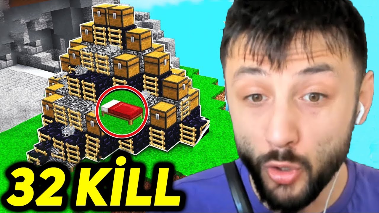 32 KİLL ve EFSANE DEFANS 😉 Ekiple Minecraft BedWars