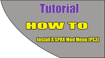 How To Install A SPRX Mod Menu [PS3]