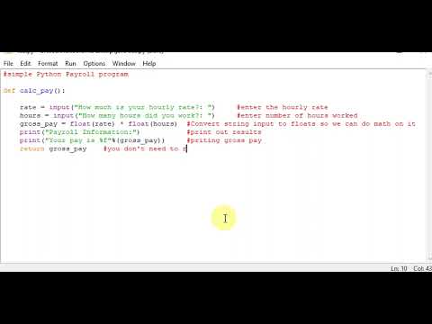 simple Python Payroll program