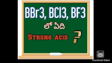 Relative Lewis acid strength of trihalides of boron