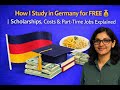 How I Study in Germany for FREE 💰 | Scholarships, Costs & Part-Time Jobs Explained