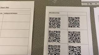 QR code worksheet activities