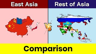 East Asia vs Rest of Asia | Rest of Asia vs East Asia | East Asia | Asia | Comparison | Data Duck