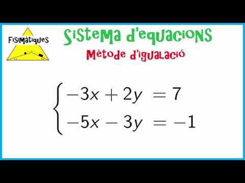 Vídeo: Com resoleu equacions lineals mitjançant un mètode gràfic?