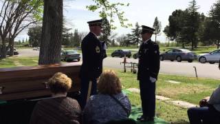 Army Honor Guard Flag Folding Ceremony