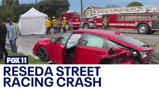 Multi-car deadly crash likely caused by street racing