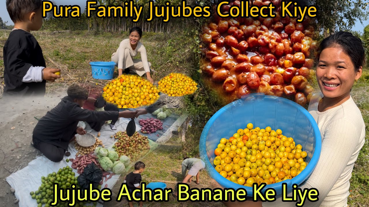 Pura Family Jujubes Collect Kiye Aaj🥰|| Sabji Bazar Jake Rayon Ne Yeh Kiya Kya😳|| Village Vlog
