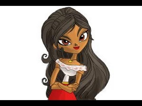 How to draw Maria from The Book of Life - YouTube