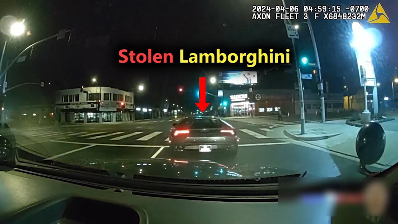 Driver in Stolen Lamborghini Huracan Crashes During High-Speed Police ...