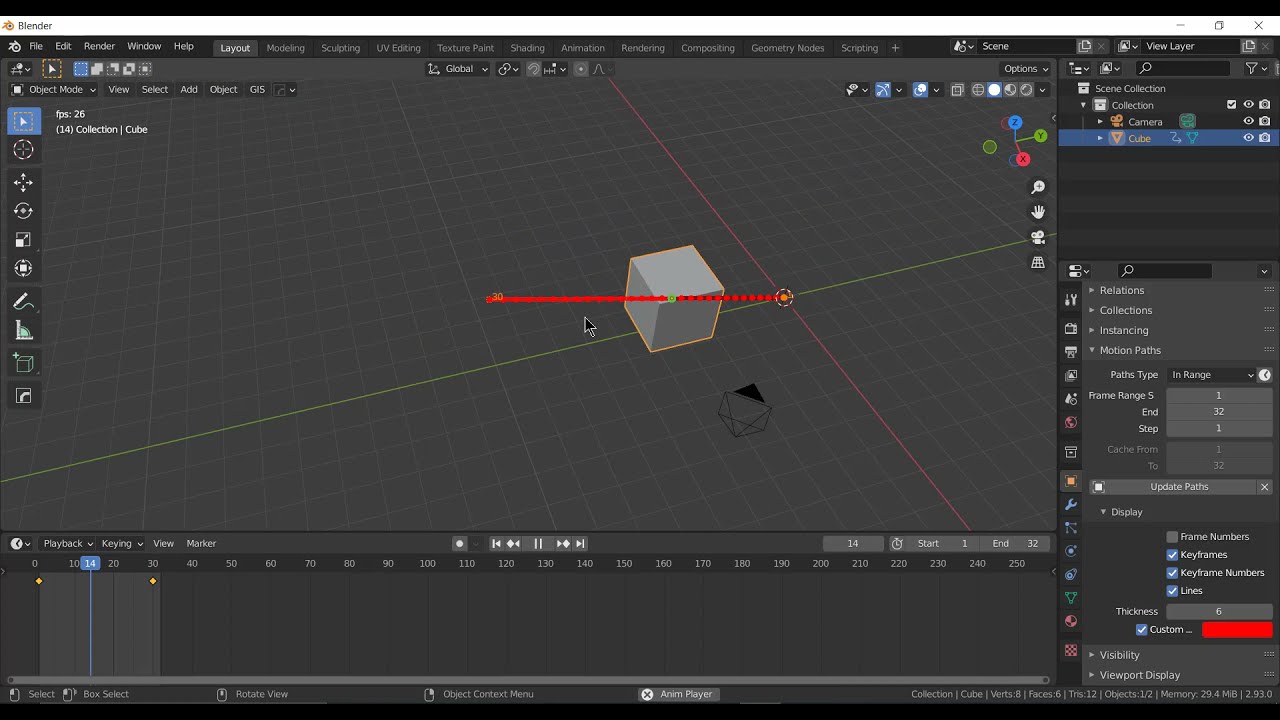 Blender reverse path