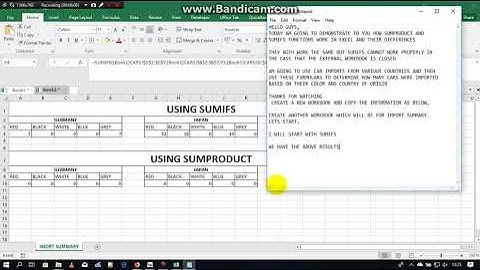 Microsoft Excel Data with multiple Criteria Using SUMPRODUCT vs SUMIFS  PART A