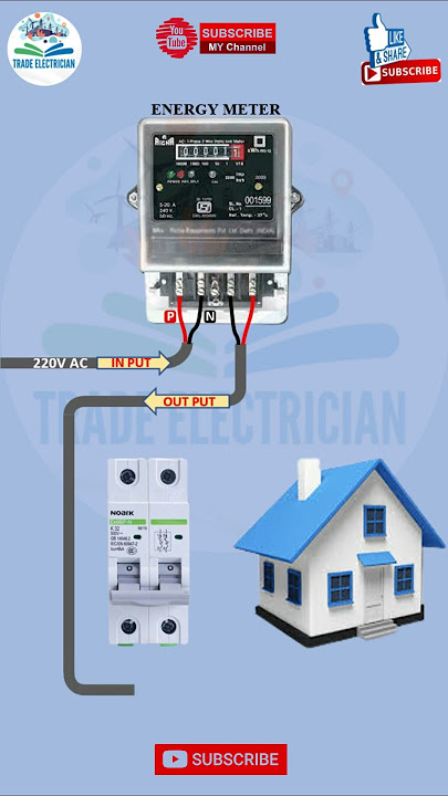 Single Phase Energy Meter and MCB Connection || Trade Electrician
