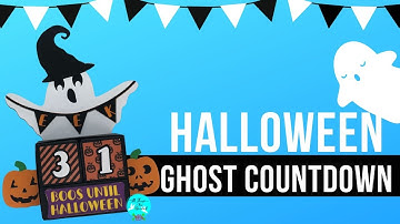 Halloween 3D Ghost Countdown Free SVG Cut File Paper Craft with Cricut and Silhouette